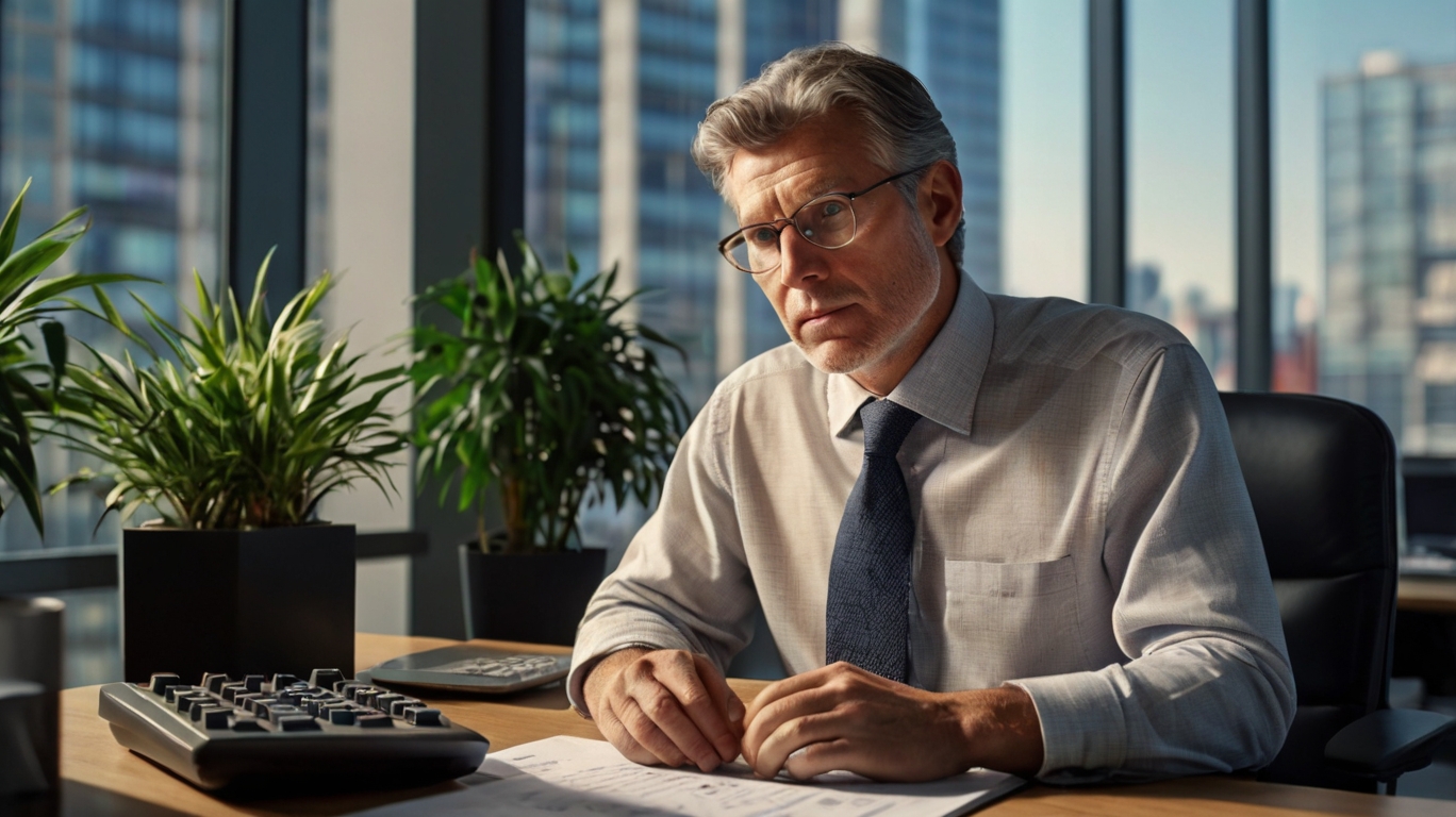Professional accountants working